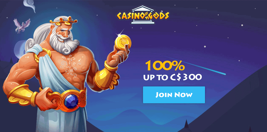 Critique du bonus de Casino Gods - 300 tours gratuits + 300 $ CAN de bonus