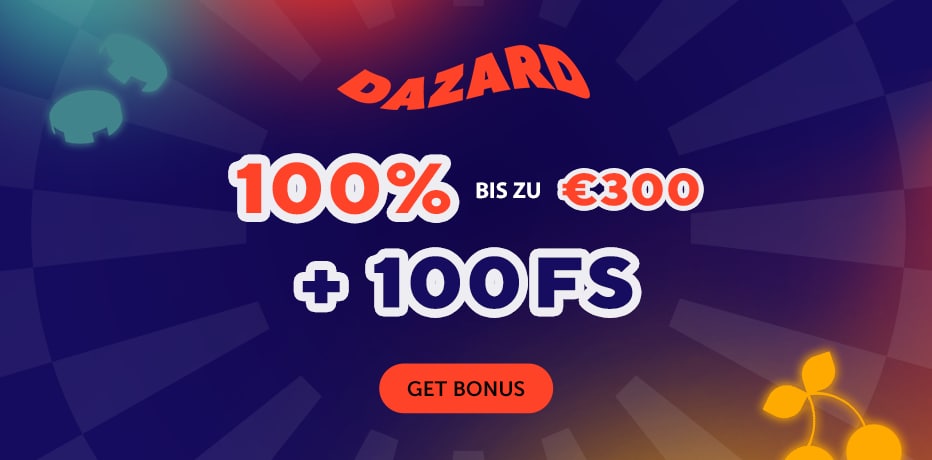 Dazard Casino - 100 Freispiele! + 300 € Bonus