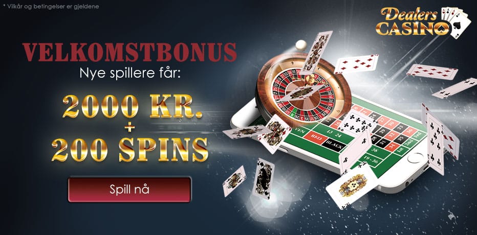 Dealers casino Bonus kode 2021