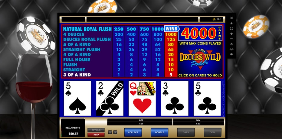 Deuces Wild Videopokeri