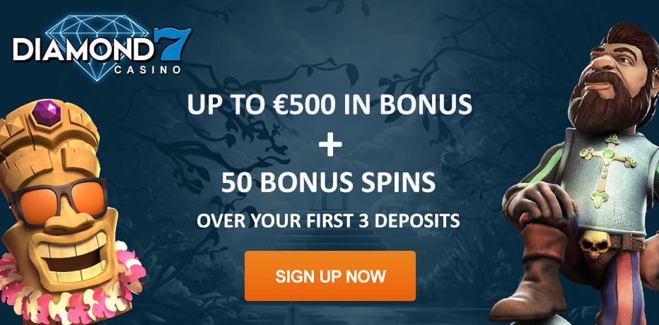 Diamond7 Bonus - 50 Free Spins + €500 Bonus