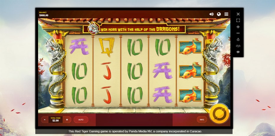 Dragon's Luck Video Slot by Red Tiger Gaming