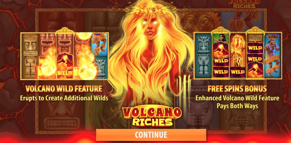 Features Volcano Riches Video Slot