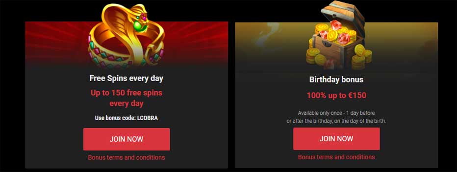 Free-Spins-every-Day-at-Cobra-Casino