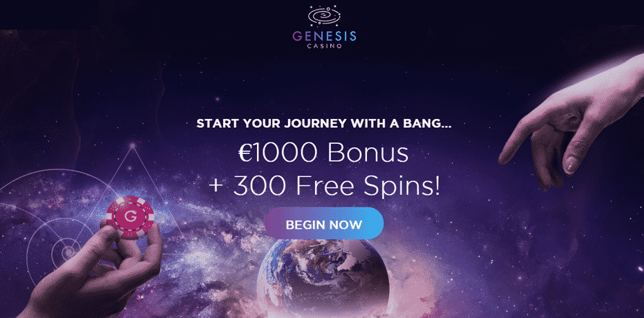 Genesis Casino Bonus - Claim €1.000,- + 300 Free Spins