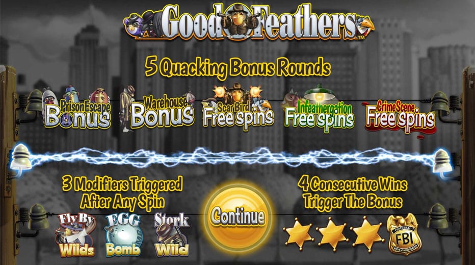 Good Feathers Video Slot - Features und Boni