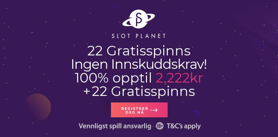 Gratis spinn uten innskudd 2020 - Slot Planet Bonus