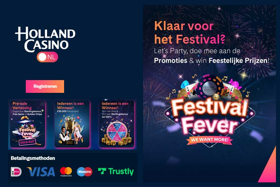 Doe mee met de Festival Fever promotie van Holland Casino