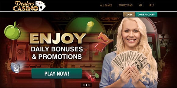 Homepage von Dealers Casino Homepage von Dealers Casino