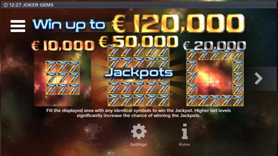 How to win a Joker Gems Jackpot?