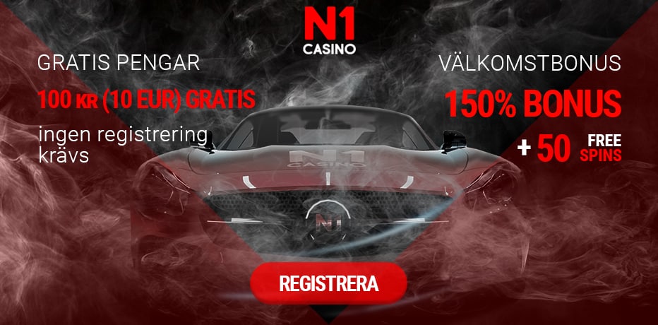 Hämta 100 kr Gratis (Utan Insättning) på N1 Casino