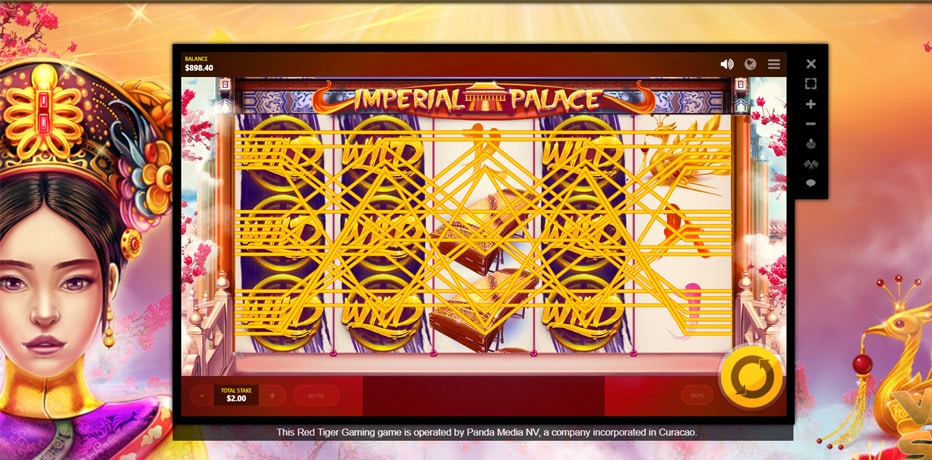 Imperial Palace VIdeo Slot by Red Tiger Gaming