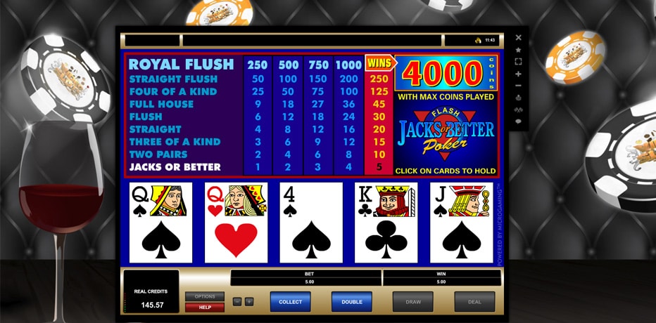 Knekt eller Bättre (Jacks or Better Video Poker)