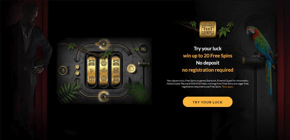 Join ShadowBet and claim up to 20 Free Spins, No Deposit