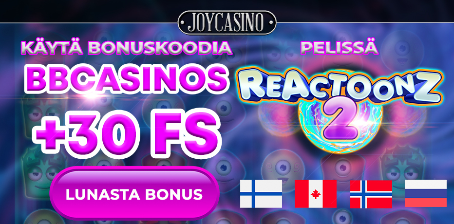 Joy Casino Bonuskoodi - 30 Ilmaiskierrosta
