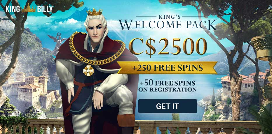 King Billy Casino Free Spins - 50 Free Spins No Deposit