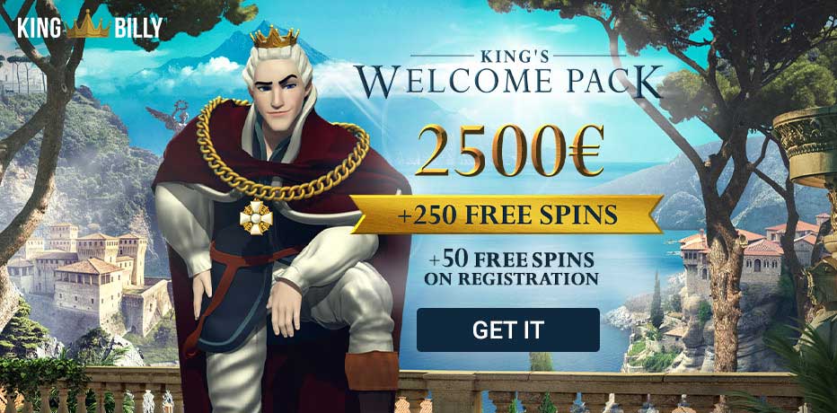 King Billy Casino - €2500 Bonus + 300 Free Spins