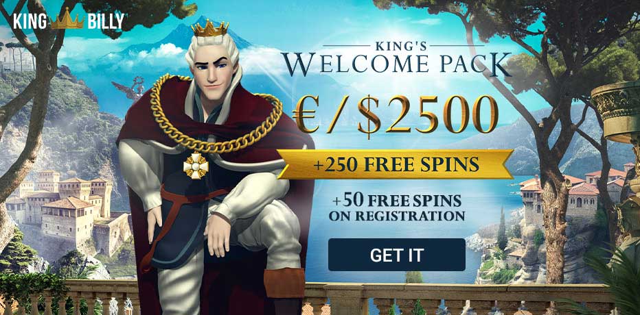 King Billy No Deposit Bonus Code - 50 Free Spins on Stampede