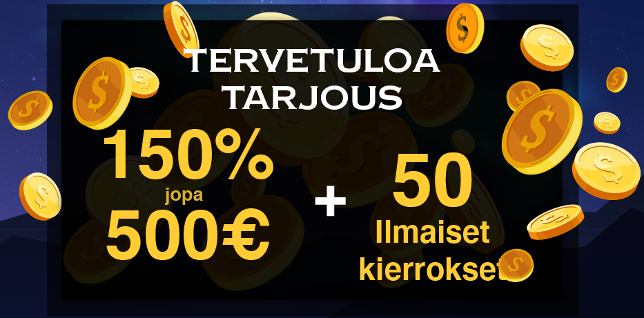 Konung Casino - Lunasta 150% Bonus + 50 Ilmaiskierrosta