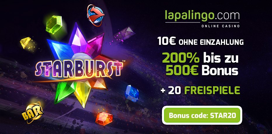LapaLingo Promo-Code - STAR20 für €10,- Gratis + 20 Bonus-Spins