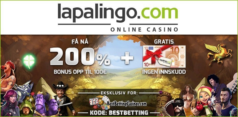 LapaLingo-kampanjekode - BOOK18 for kr 100,- Gratis + 20 bonusspinn