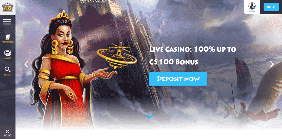 Live Casino Bonus Casino Gods Canada