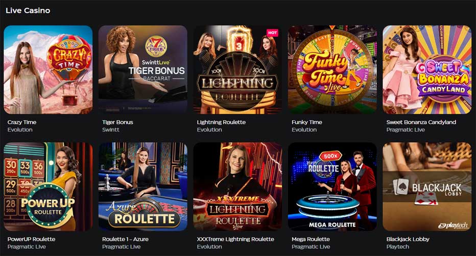 Jeux de casino en direct