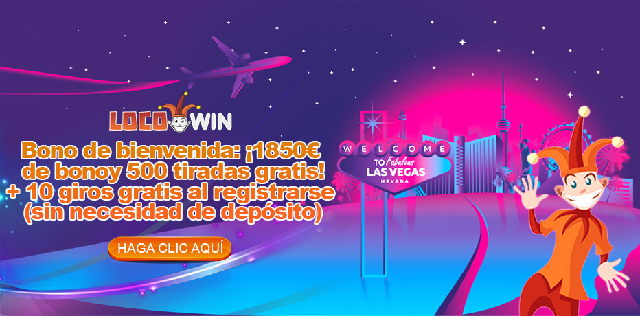 Locowin - 10 Giros Gratis (Al Registro) + 500 Giros Gratis + Bono de 1850 €