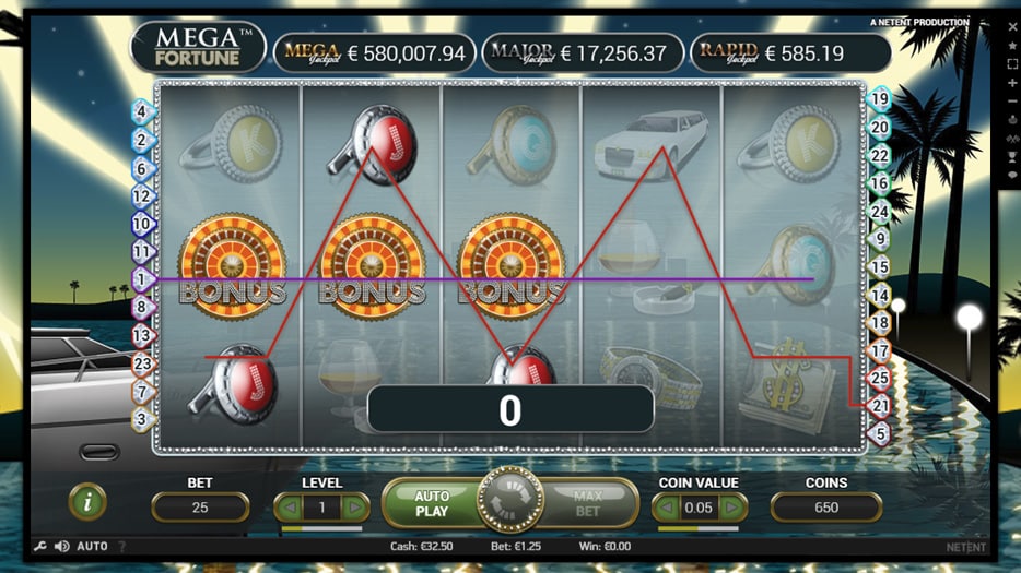 Mega Fortune Progressive Jackpot Slot Bonus Game