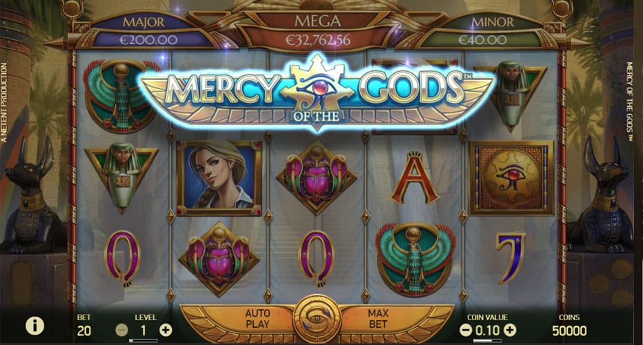 Mercy of the Gods Slot (メルシー・オブザ・ゴールドスロット) NetEnt社