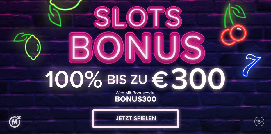 Mozzart Casino Bonus - 100% Bonus bis zu 300€