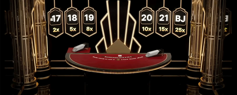 Lightning Blackjack multipliers