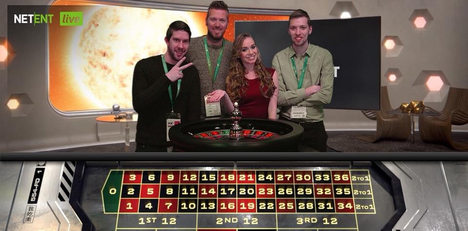 Teamet vårt er synlig i NetEnt Live Casino-programvaren