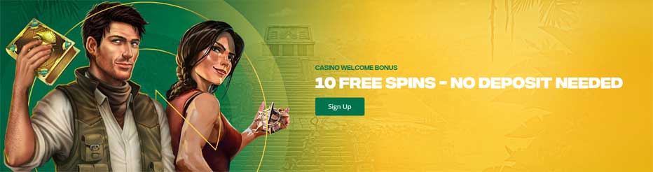 Qbet No Deposit Bonus - enjoy 10 free spins on the Book of Dead