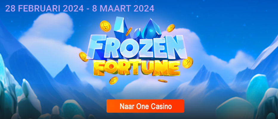 Speel Frozen Fortune bij One Casino en maak kans op de €15.000 Jackpot!
