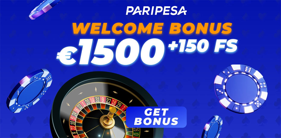 Paripesa Casino Welcome Bonus - 200% Bonus up to NZ$1.800 + 150 FS