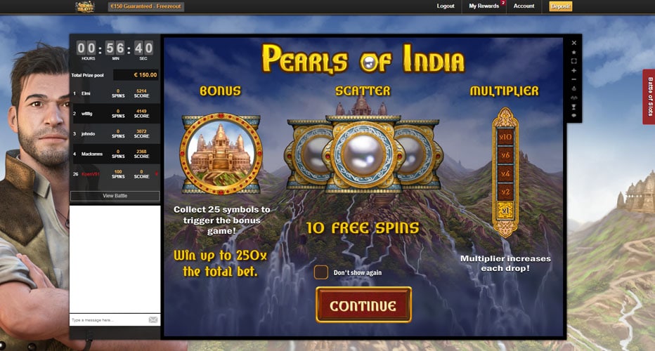 Pearl of India Battle of Slots