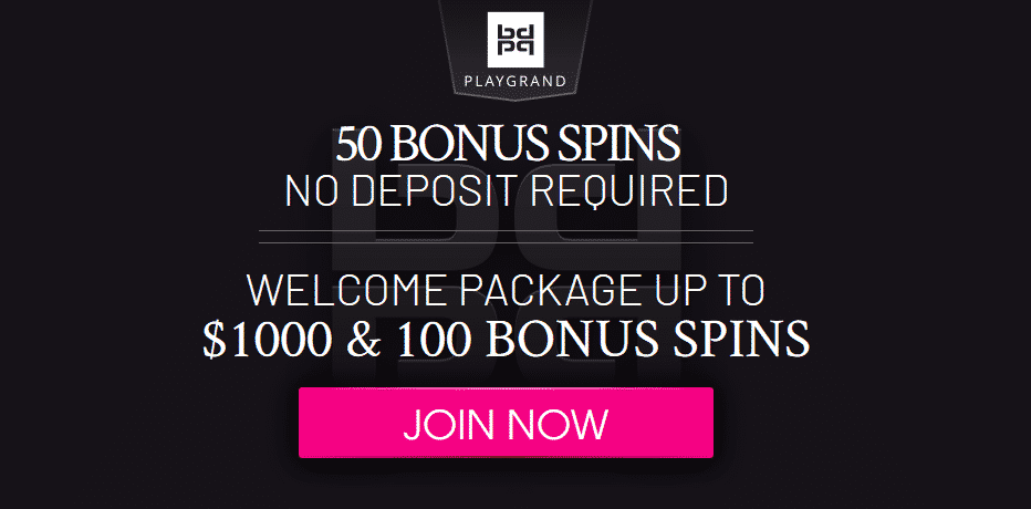 Playgrand No Deposit Bonus - 50 Free Spins + NZ$1.000 Bonus