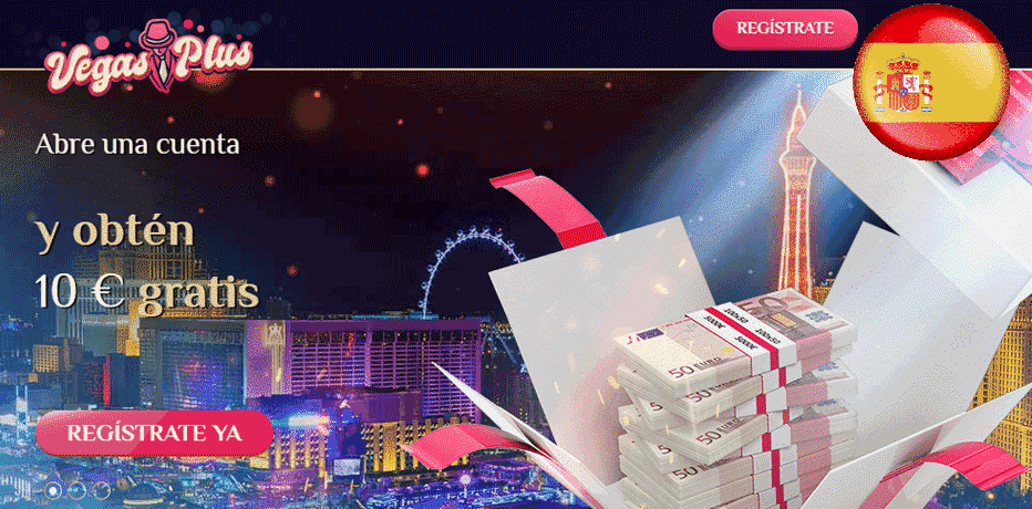 Prueba VegasPlus Casino con €10 en dinero gratis para jugar (Sin Necesidad de Depositar) 