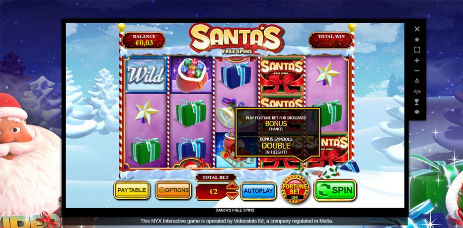 Santa's Free Spins Video Slot