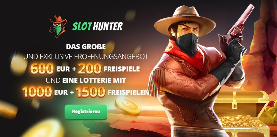 SlotHunter -150% Trustly Casino-Bonus und über 2.000 Spiele