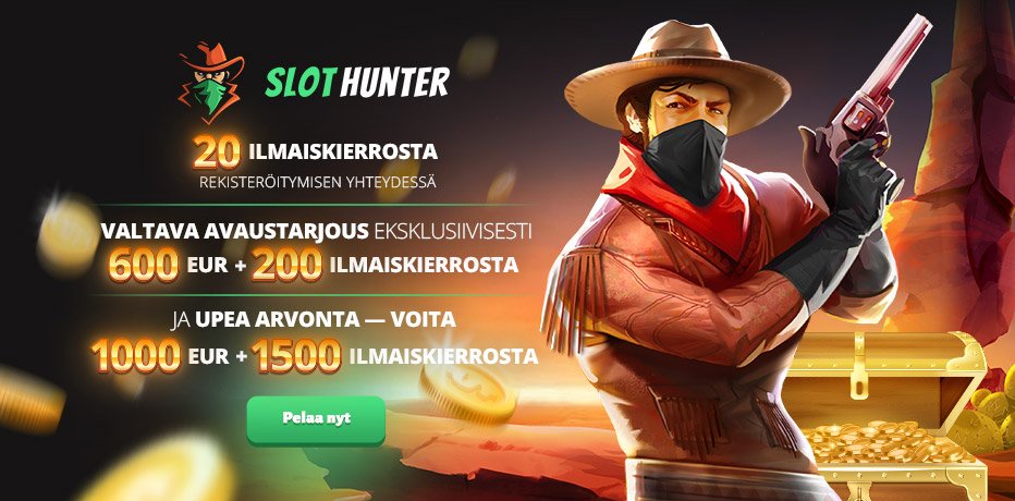 SlotHunter – 150% Trustly-kasinobonusta ja yli 2000 peliä