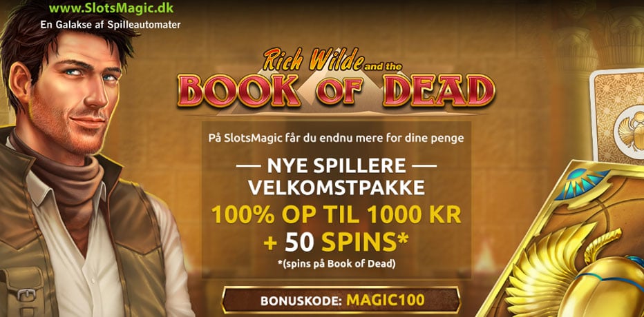 SlotsMagic-Kampanjekode for 100% i Bonus + 50 Gratisspinn. Med kampanjekoden ”MAGIC” kan du kreve et eksklusivt tilbud på SlotsMagic Casino.