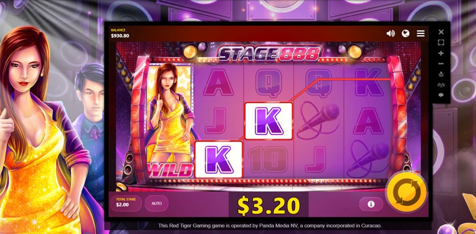 Stage 888 Video Slot by Red Tiger Gaming
