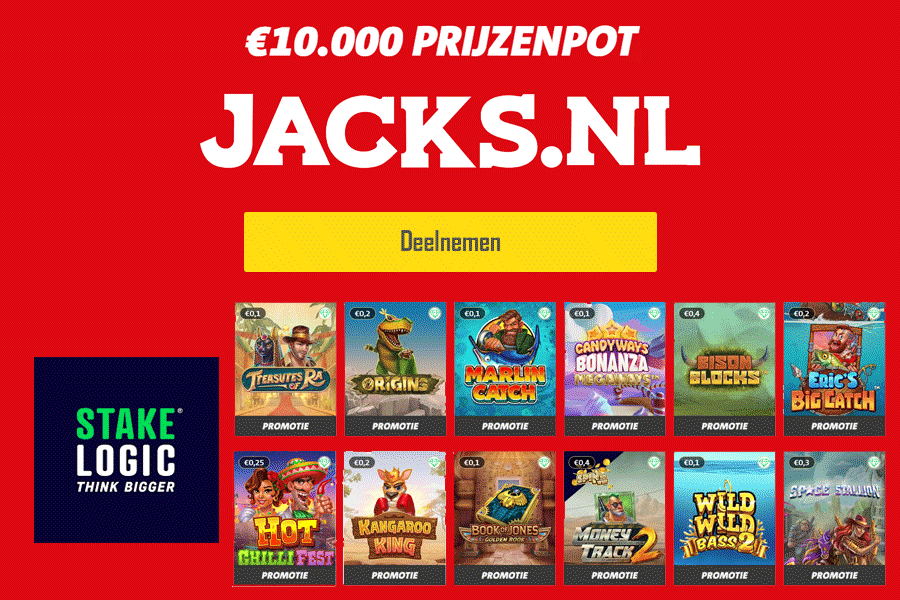 Jacks.nl organiseert het Stakelogic toernooi met een €10.000 prijzenpot