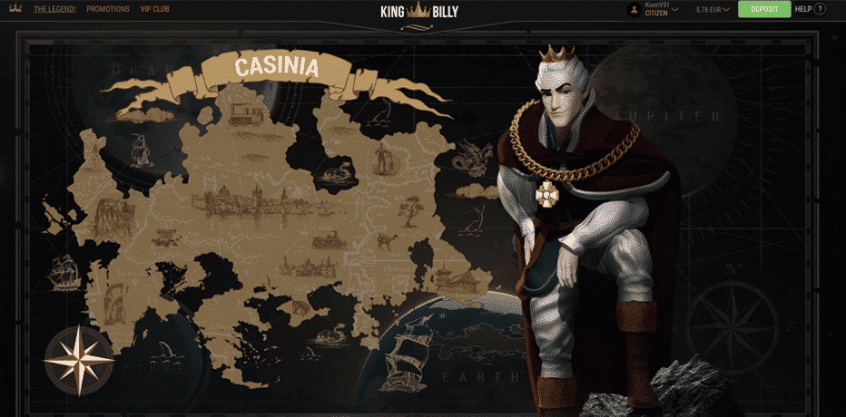 The Legend of King Billy Online Casino