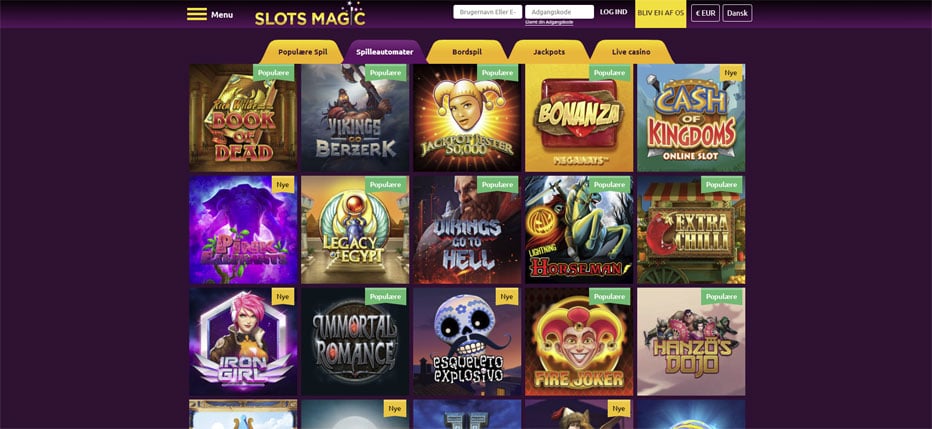 SlotsMagic Casino - Vad ska man spela?