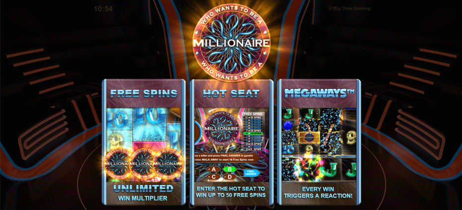 Who Wants To Be A Millionaire Video Slot Features