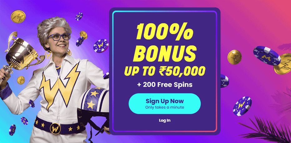 Wildz Casino Bonus India - ₹50,000,- Bonus + 200 Free Spins
