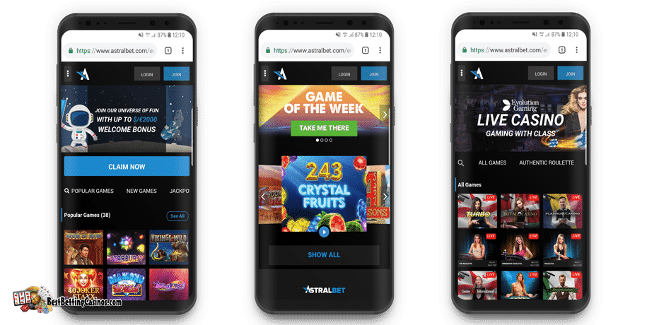 astralbet bonuses on mobile devices and tablets